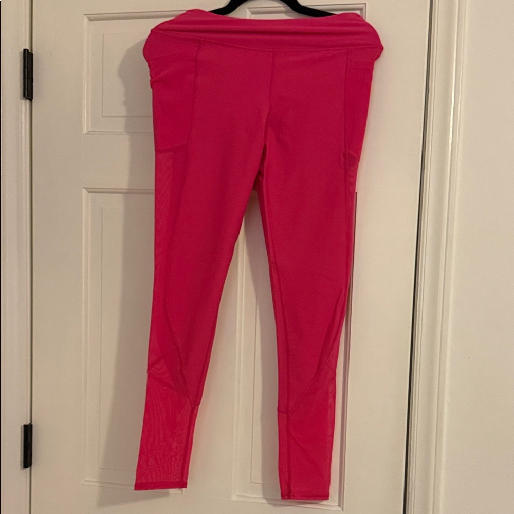 Victoria’s Secret Hot Pink Mesh Leggings